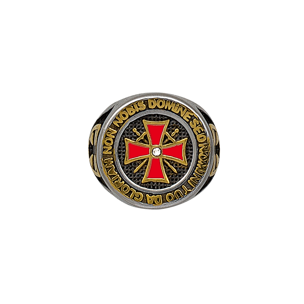Anello con Sigillo Templare - 1