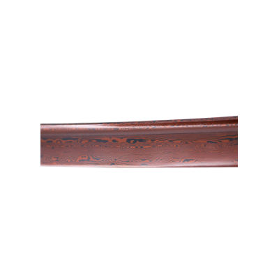 Katana fonctionnel avec lame en acier damas rouge 104 cm - 4