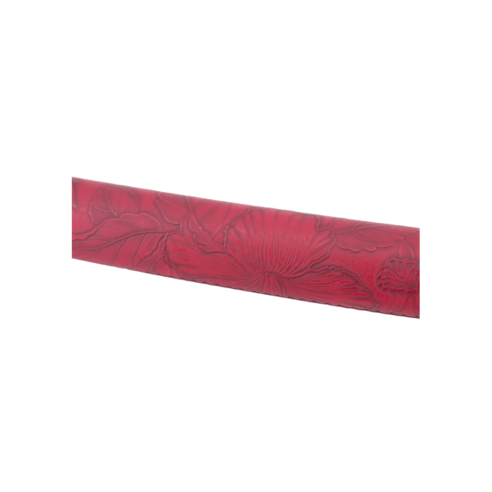 Katana fonctionnel avec lame en acier damas rouge 104 cm - 5