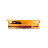 Katana fonctionnel avec lame en acier damas rouge 104 cm - 6