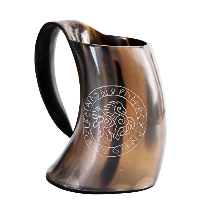 Horned beer mug - Sleipnir - 9