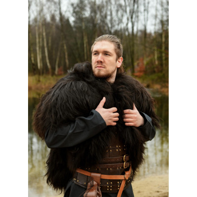 Peau d’épaule, couverture en cuir noir Berserker - 2