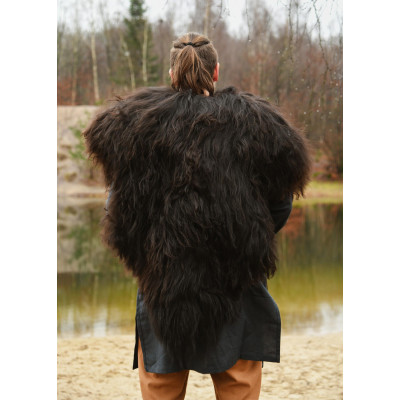 Peau d’épaule, couverture en cuir de berserker noir - 5