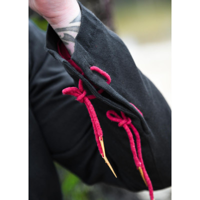 Doppietto medievale Bernhard con cordoni intrecciati, nero - 1