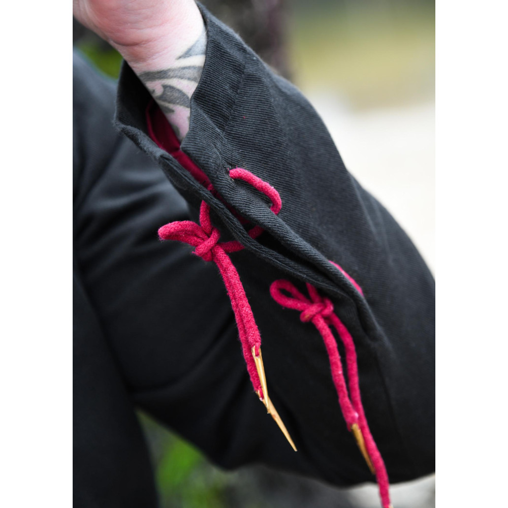 Doppietto medievale Bernhard con cordoni intrecciati, nero - 1