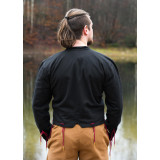 Farsetto medievale Bernhard con corde intrecciate, nero - 5