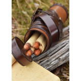 Roman Capsa, Portapergaminos de Cuero con 3 Pergaminos - 5