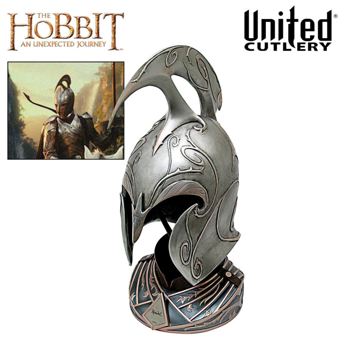 Hobbit Rivendell Elf Helm with Stand - 2