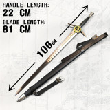 WITCHER - STEEL SWORD WITH SCABBARD - HAND-FORGED AND BENT, NETFLIX VERSION - 6