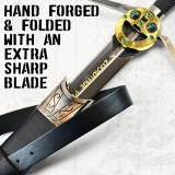 WITCHER - STEEL SWORD WITH SCABBARD - HAND-FORGED AND BENT, NETFLIX VERSION - 7