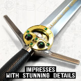 WITCHER - STEEL SWORD WITH SCABBARD - HAND-FORGED AND BENT, NETFLIX VERSION - 9