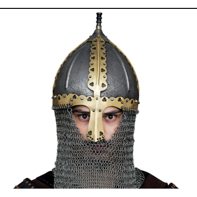 Capacete Viking Varangian Slavic Rus Gnezdovo do século X com cota de malha de ponta Camal calibre 16  - 4