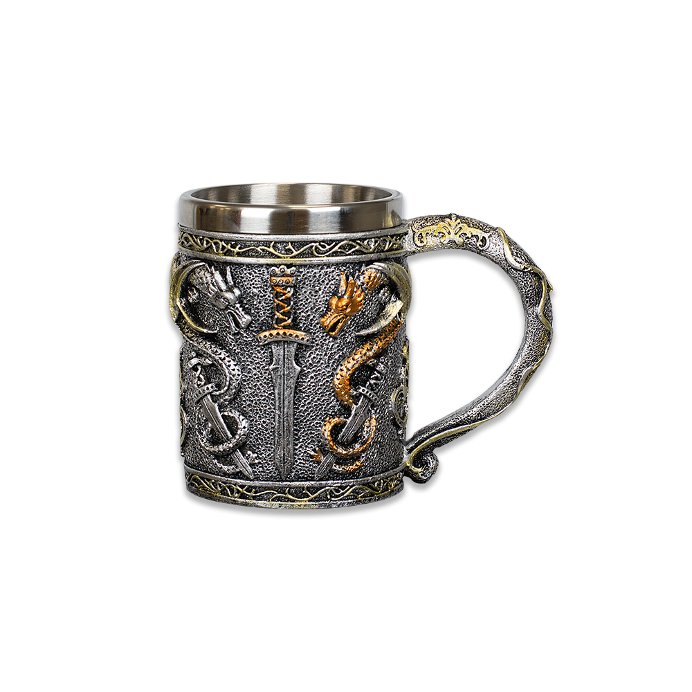 Caneca Medieval, Espada e Dragão  - 1