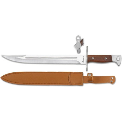 Baionetta in acciaio inox lucido (lama a sciabola) - 2