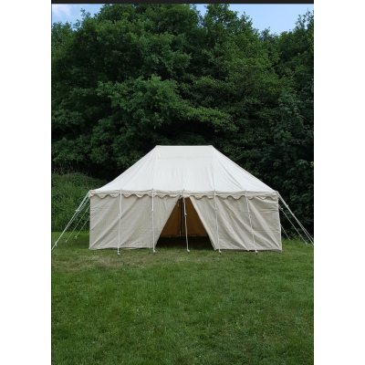 Tienda de los Caballeros de Markward, 5 x 8 m, 425 g/m2, color natural - 4