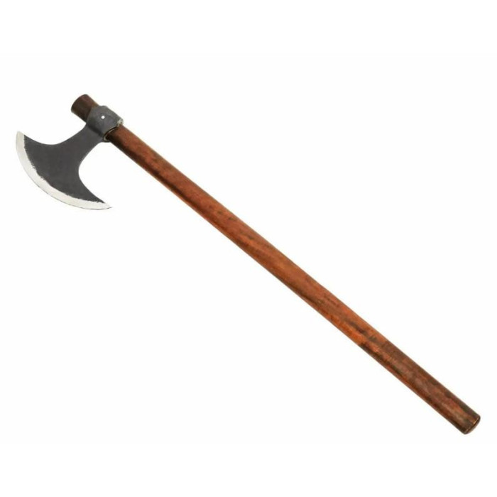 Hacha vikinga con cabeza de acero al carbono forjada a mano - 1