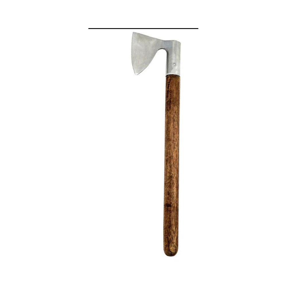Hacha de guerra del siglo XIV con cabeza de acero al carbono forjada a mano - 2