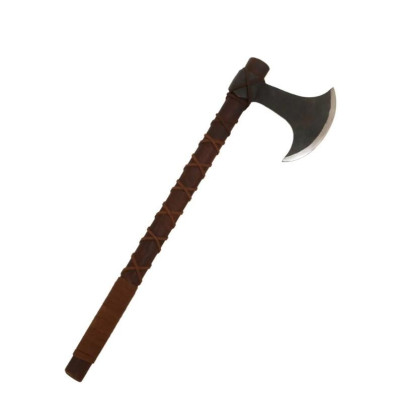 Hache Viking forgée à la main avec tête en acier au carbone - 1