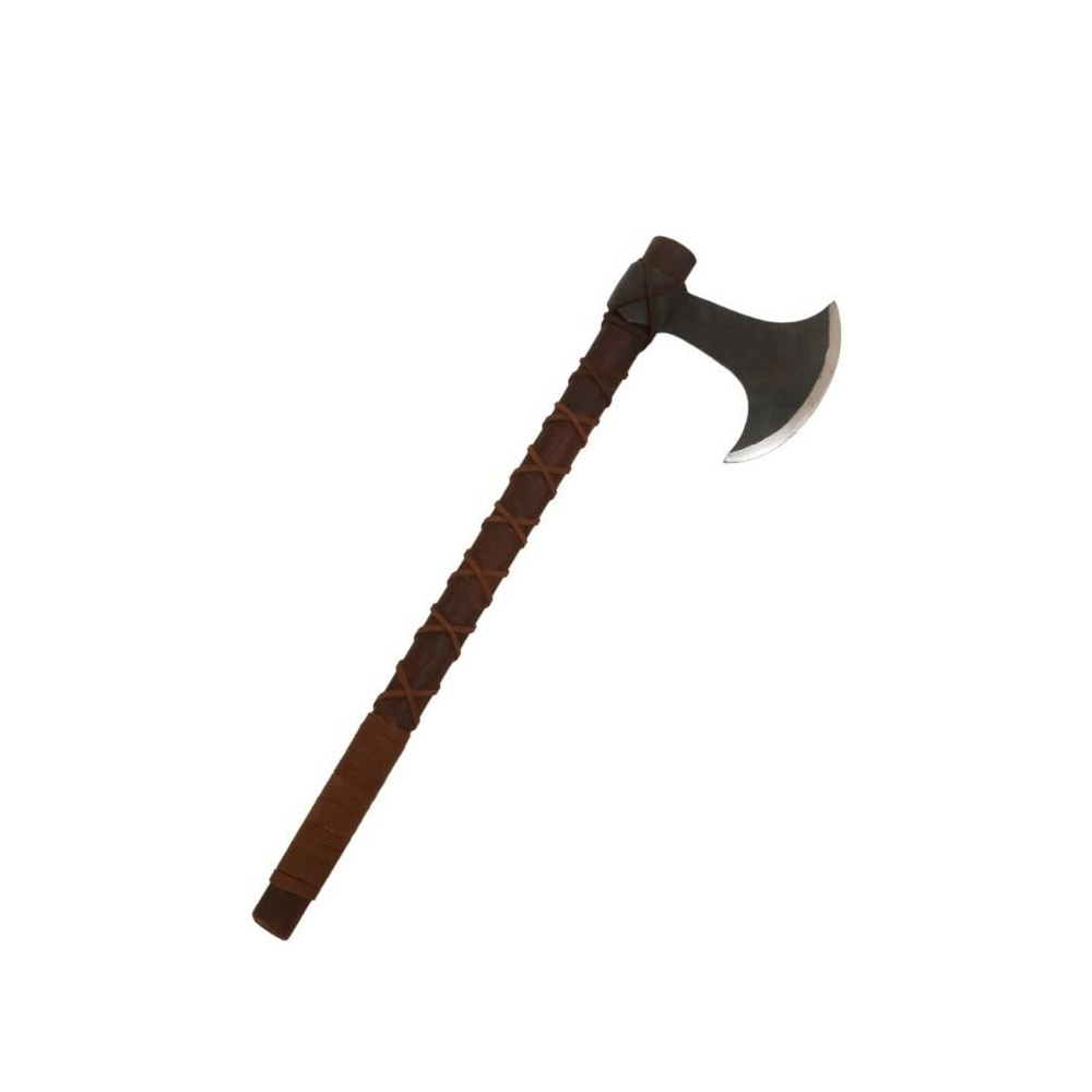 Hand Forged Viking Axe with Carbon Steel Head - 1