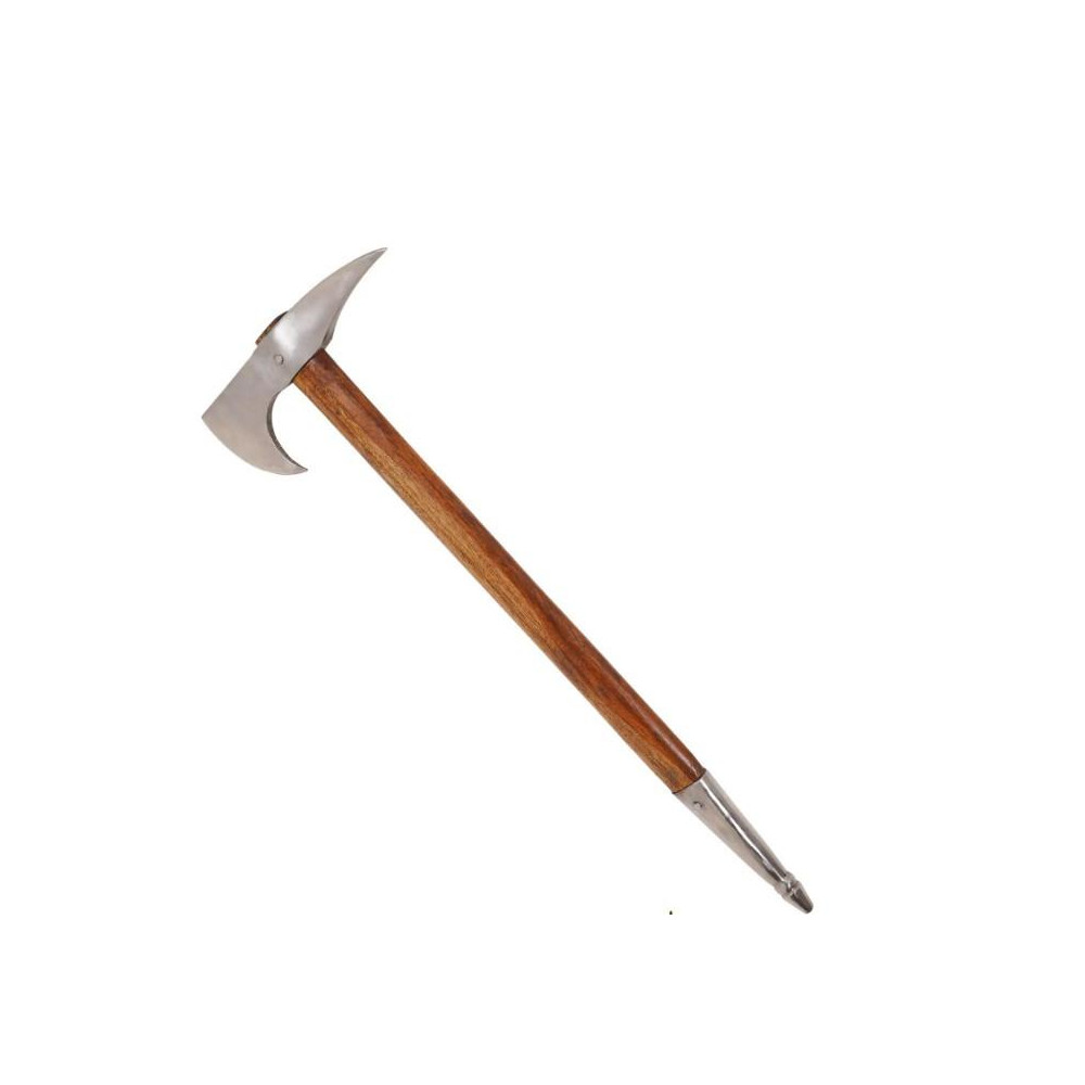 Ascia Warrior Sagaris con testa in acciaio al carbonio forgiata a mano - 1