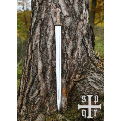 Spada del periodo Vendel di Gotland (Broa), 8° secolo, elsa di bronzo - 2