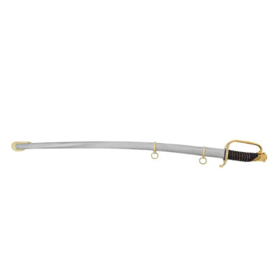 U.S. Civil War cavalry saber sword with steel scabbard  - 1