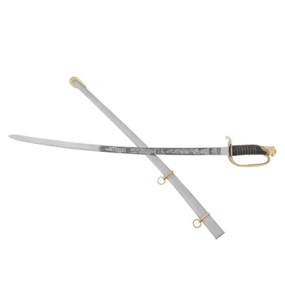 Épée de sabre de cavalerie de la guerre civile américaine avec fourreau en acier  - 2