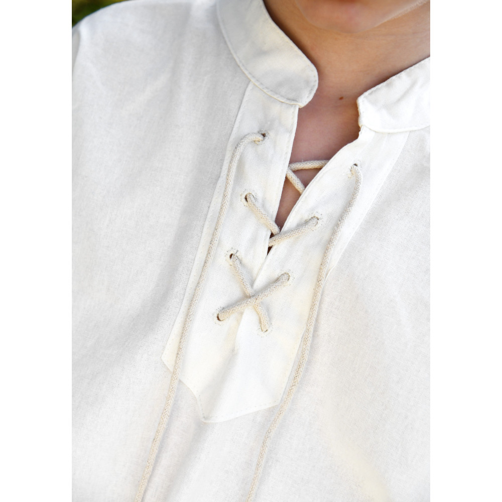 Camisa Medieval Nile para Niños, manga corta, color natural Inicio
