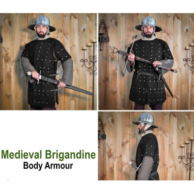 Perponto Medieval Medieval com Placas de Aço Rebite InícioInício