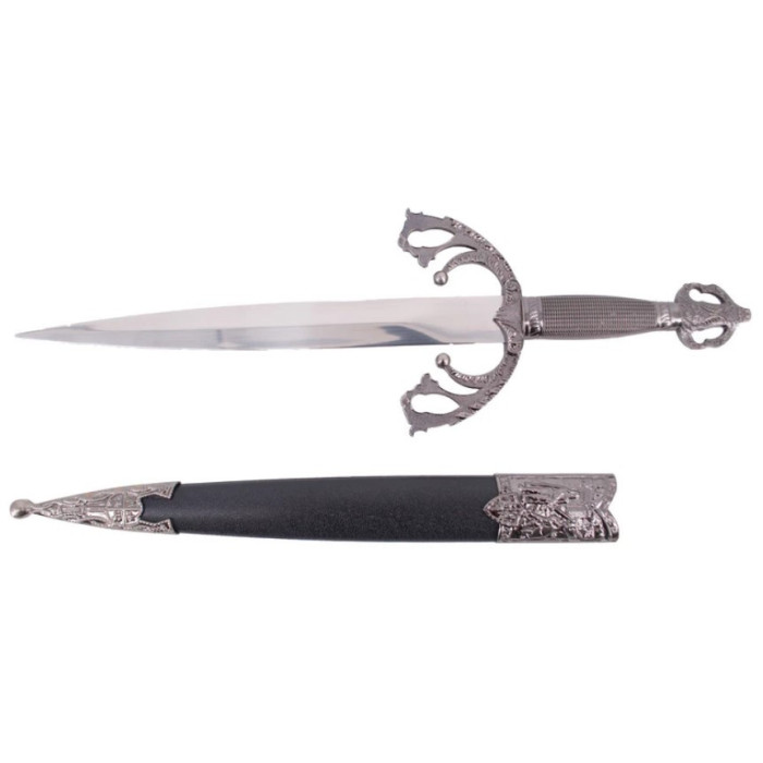Daga Tizona del Cid con vaina y detalles en níquel Inicio