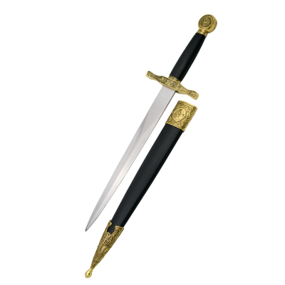 Adaga Medieval dourada com bainha incluída Adagas MedievaisAdagas M...