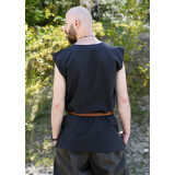 Túnica Medieval Básica Clement, sem mangas, azul escuro InícioInício