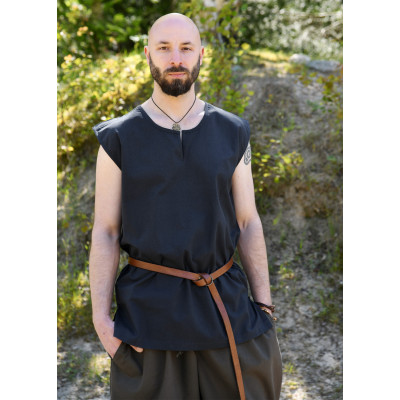 Clement Basic Medieval Tunic, Sleeveless, Dark Blue BigSMIXLXXLBrus...