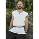 Túnica medieval básica Clement, sin mangas, color natural Inicio