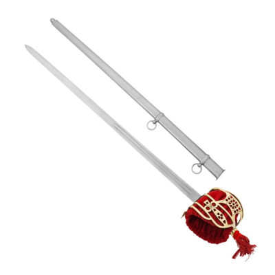 Épée écossaise à poignée de panier avec fourreau en acier Commencement