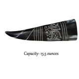 Hand carved Celtic horn for drinking *Please note that specificatio...