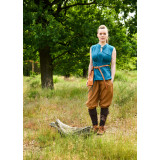 Blusa medieval sin mangas Levke, azul Inicio