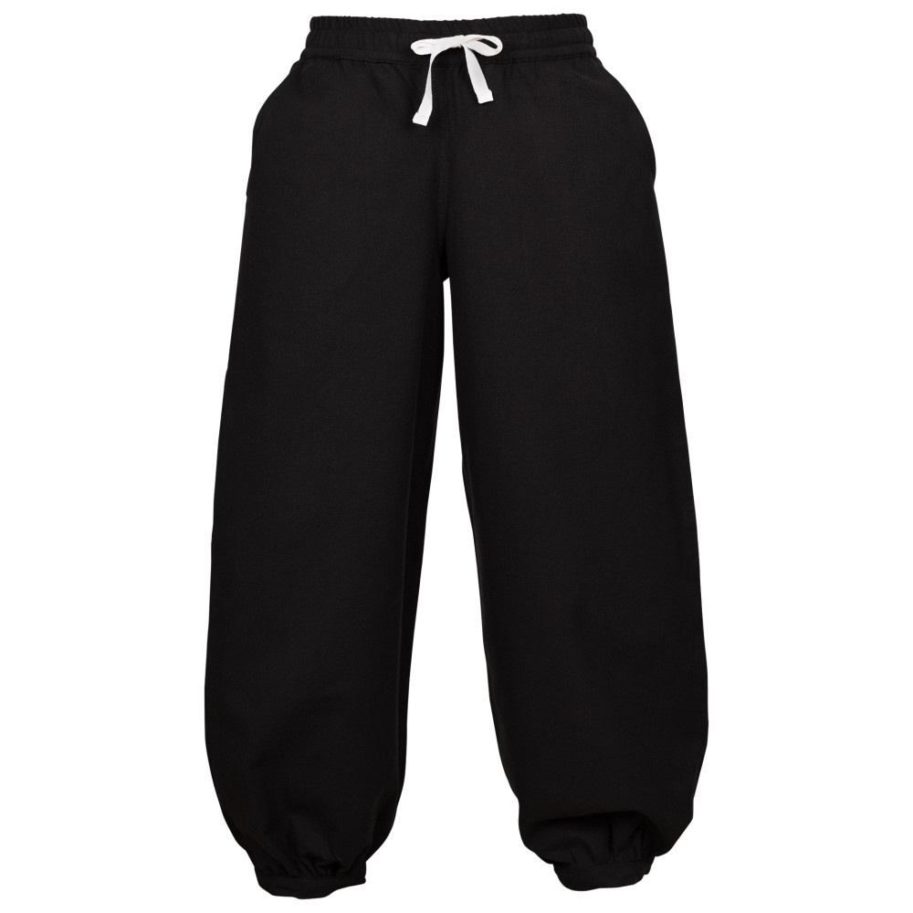 Thore Pantalon large médiéval pour enfant, noir Commencement