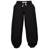 Thore Pantalon large médiéval pour enfant, noir Commencement