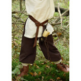 Thore Medieval Wide-Leg Pants for Kids, Brown