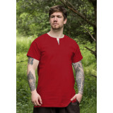 Túnica Medieval Sigmund Básica, manga corta, rojo Inicio