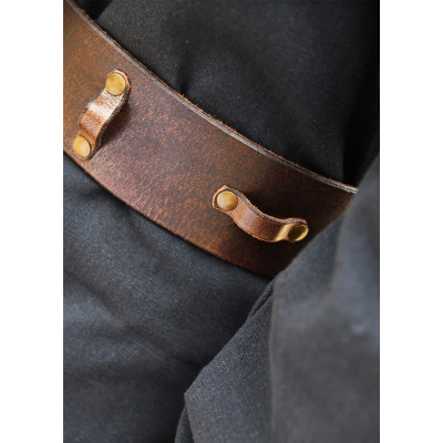 Cinturón de cuero anudado, marrón Inicio