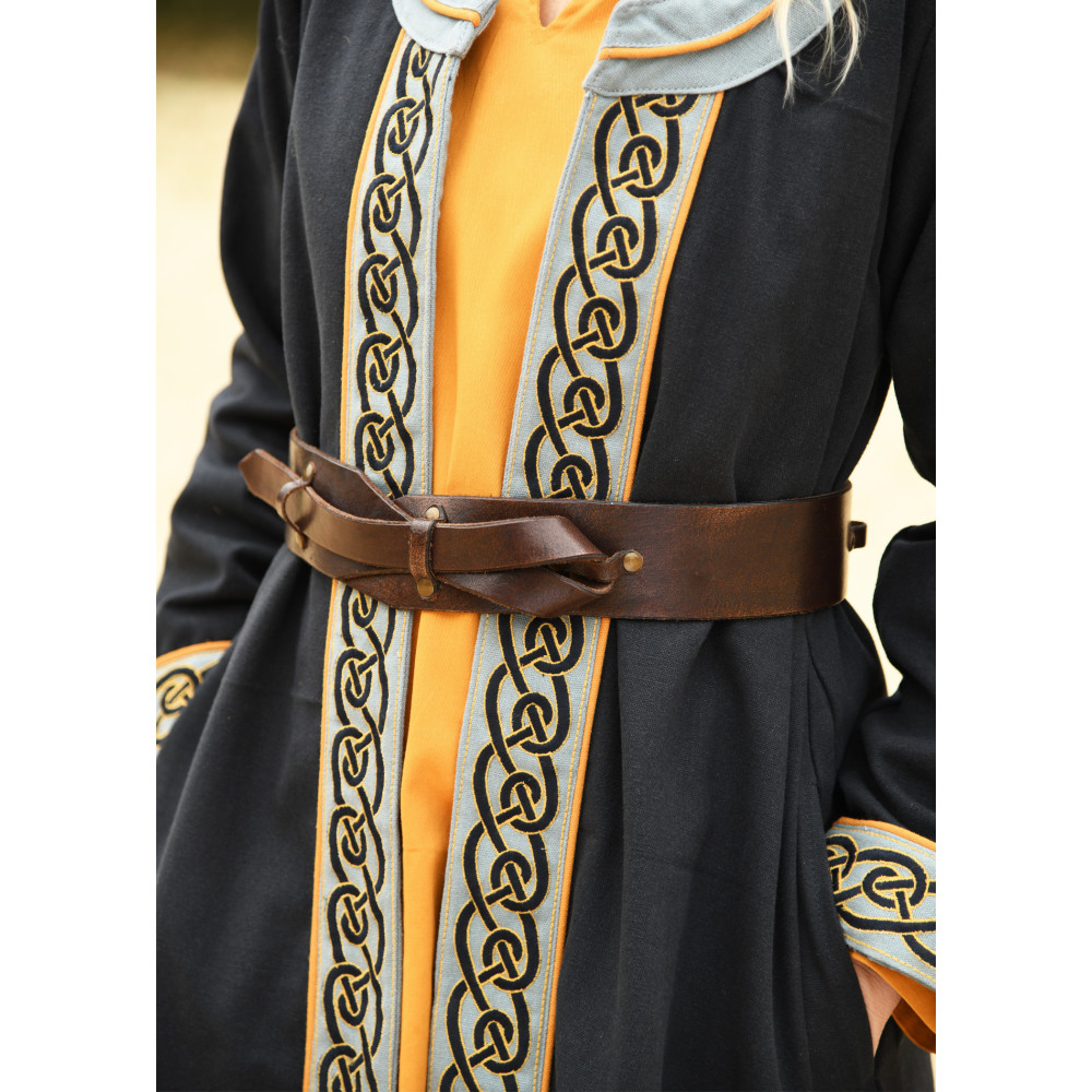 Cinturón de cuero anudado, marrón Inicio