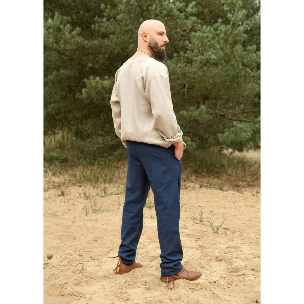 Calças Medievais Básicas Hagen, azul InícioInício