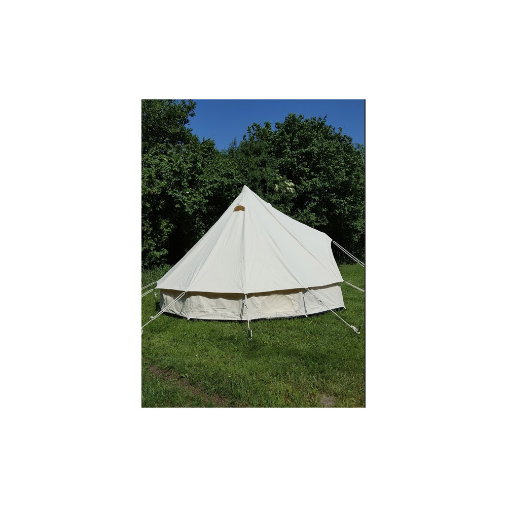 LARP Merglin tent, natural color, 4m Delivery includes all the nece...