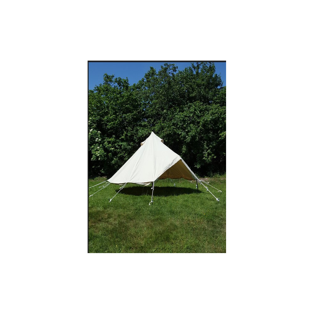 LARP Merglin tent, natural color, 4m Delivery includes all the nece...