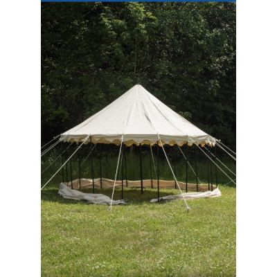 Tienda Redonda Medieval, 5 m de Diámetro, 425 gramos, color natural...