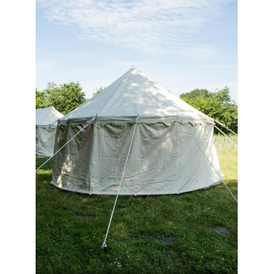 Tienda Redonda Medieval, 5 m de Diámetro, 425 gramos, color natural...