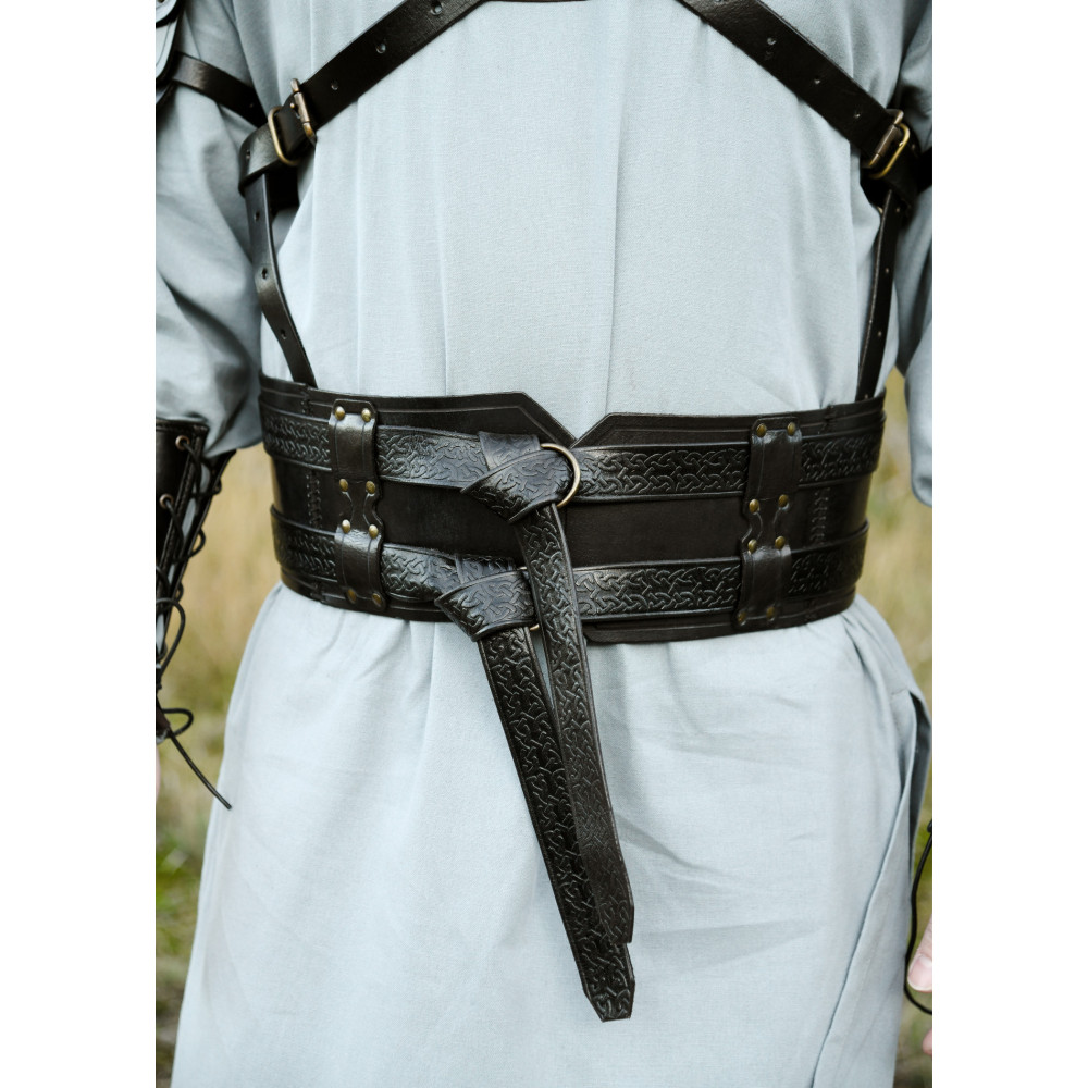 Balor Double Leather Belt, black FACTSHEET  Material leather