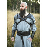 Ceinture double en cuir Balor, noir Commencement